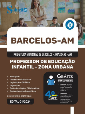 Apostila Prefeitura de Barcelos - AM em PDF 2024 - Professor de Educação Infantil - Zona Urbana - Imagem 1