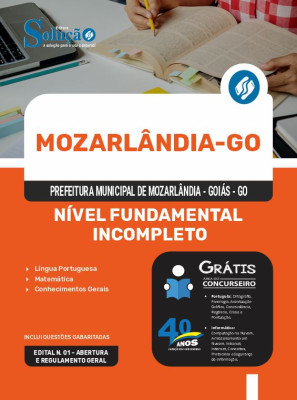 Apostila Prefeitura de Mozarlândia - GO 2024 - Nível Fundamental Incompleto - Imagem 3