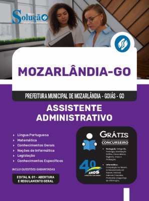 Apostila Prefeitura de Mozarlândia - GO 2024 - Assistente Administrativo - Imagem 3