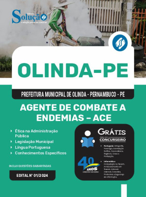 Apostila Prefeitura de Olinda - PE 2024 - Agente de Combate a Endemias – ACE - Imagem 3