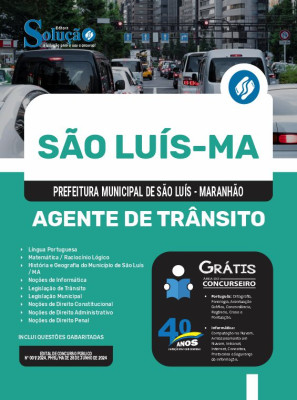 Apostila Prefeitura de São Luís - MA 2024 - Agente de Trânsito - Imagem 3