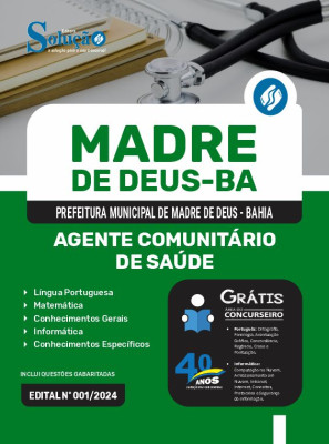 Apostila Prefeitura de Madre de Deus - BA 2024 - Agente Comunitário de Saúde - Imagem 3