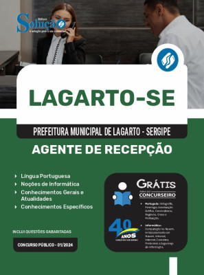 Apostila Prefeitura de Lagarto - SE  - Agente de Recepção - Imagem 3