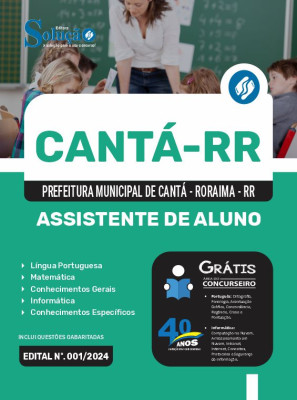 Apostila Prefeitura de Cantá - RR 2024 - Assistente de Aluno - Imagem 3