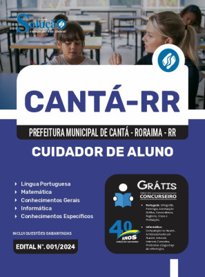 Apostila Prefeitura de Cantá - RR 2024 - Cuidador de Aluno - Imagem 3