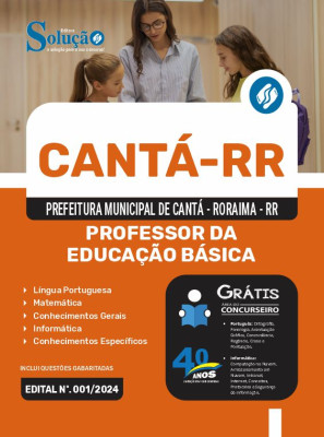 Apostila Prefeitura de Cantá - RR 2024 - Professor da Educação Básica - Imagem 3