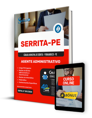 Apostila Câmara de Serrita - PE 2024 - Agente Administrativo - Imagem 1