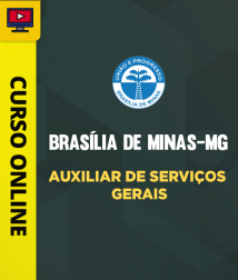 Capa Curso Prefeitura de Brasília de Minas-MG - Auxiliar de Serviços Gerais