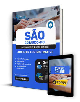 Apostila Prefeitura de São Gotardo - MG 2024 - Auxiliar Administrativo