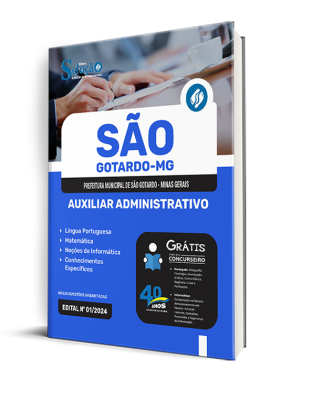 Apostila Prefeitura de São Gotardo - MG 2024 - Auxiliar Administrativo - Imagem 2