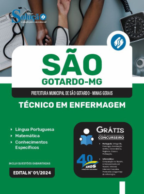 Apostila Prefeitura de São Gotardo - MG em PDF 2024 - Técnico em Enfermagem - Imagem 1