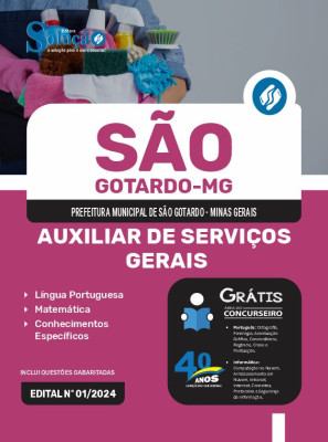 Apostila Prefeitura de São Gotardo - MG 2024 - Auxiliar de Serviços Gerais - Imagem 3