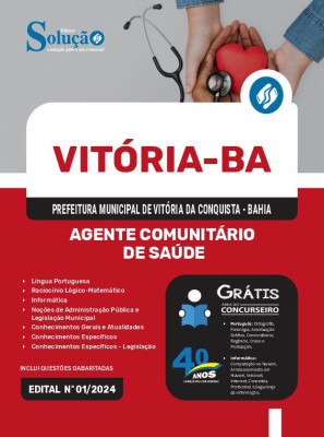 Apostila Prefeitura de Vitória da Conquista - BA em PDF 2024 - Agente Comunitário de Saúde - Imagem 1