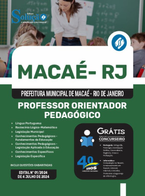 Apostila Prefeitura de Macaé - RJ  - Professor Orientador Pedagógico - Imagem 3