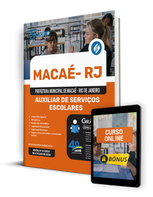 Apostila Prefeitura de Macaé - RJ 2024 - Auxiliar de Serviços Escolares - Imagem 1