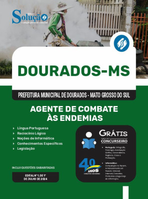 Apostila Prefeitura de Dourados - MS em PDF 2024 - Agente de Combate às Endemias - Imagem 1