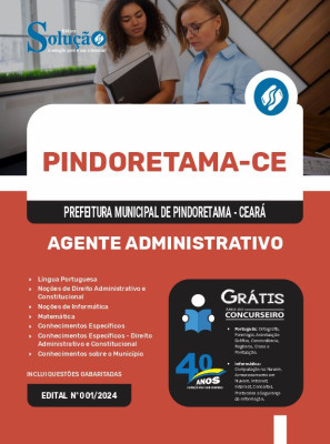 Apostila Prefeitura de Pindoretama - CE 2024 - Agente Administrativo - Imagem 3