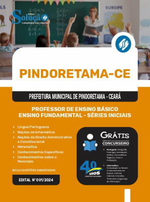 Apostila Prefeitura de Pindoretama - CE 2024 - Professor de Ensino Básico - Ensino Fundamental - Séries Iniciais - Imagem 3