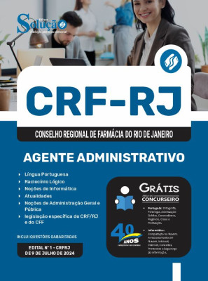 Apostila CRF-RJ 2024 - Agente Administrativo - Imagem 3