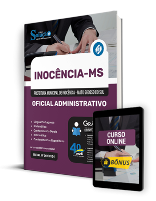 Apostila Prefeitura de Inocência - MS  - Oficial Administrativo - Imagem 1