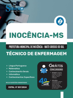 Apostila Prefeitura de Inocência - MS  - Técnico de Enfermagem - Imagem 3