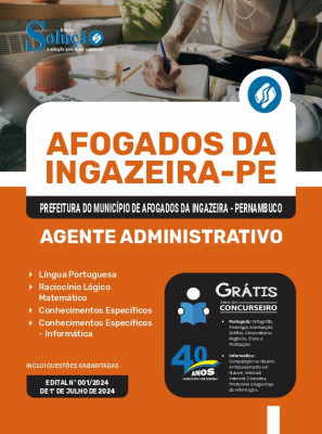 Apostila Prefeitura de Afogados da Ingazeira - PE 2024 - Agente Administrativo - Imagem 3