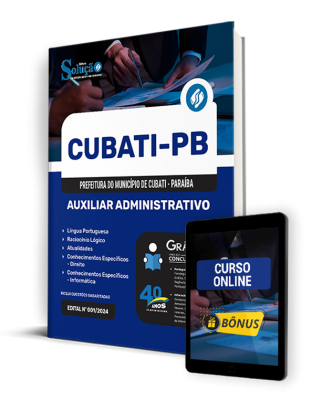 Apostila Prefeitura de Cubati - PB 2024 - Auxiliar Administrativo