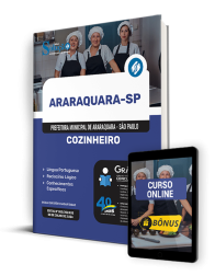 Capa Apostila Prefeitura de Araraquara - SP 2024 - Cozinheiro