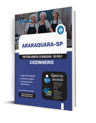 Apostila Prefeitura de Araraquara - SP 2024 - Cozinheiro - Imagem 2