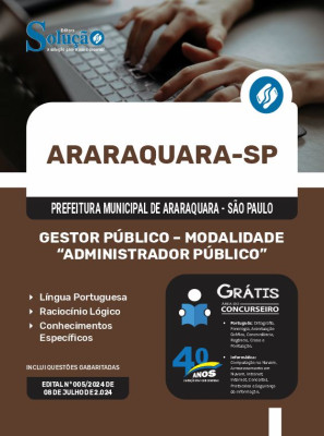 Apostila Prefeitura de Araraquara - SP 2024 - Gestor Público - Modalidade: Administrador Público - Imagem 3