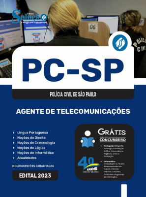 Apostila PC-SP em PDF 2024 - Agente de Telecomunicações - Imagem 1