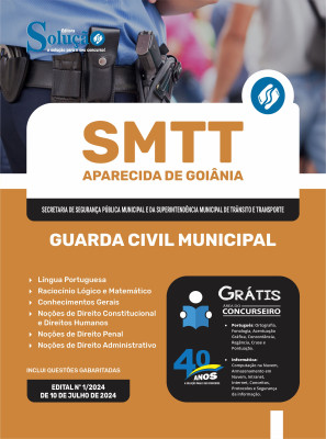 Apostila SMTT Aparecida de Goiânia - GO 2024 - Guarda Civil Municipal - Imagem 3