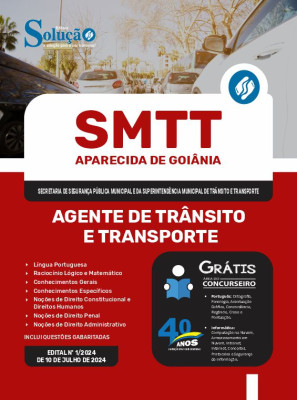 Apostila SMTT Aparecida de Goiânia - GO 2024 - Agente de Trânsito e Transporte - Imagem 3