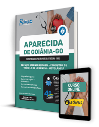 Capa Apostila Prefeitura de Aparecida de Goiânia - GO 2024 - Técnico em Enfermagem - Condutor de Veículo de Urgência - Motolância