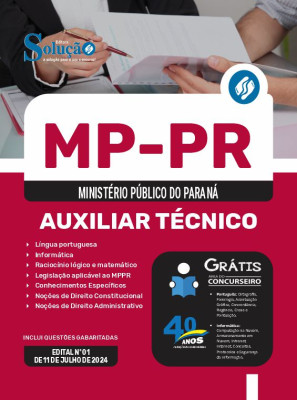 Apostila MP-PR 2024 - Auxiliar Técnico - Imagem 3