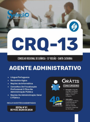 Apostila CRQ-13 2024 - Agente Administrativo - Imagem 3