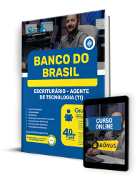 Capa Apostila Banco do Brasil 2025 - Escriturário - Agente de Tecnologia (TI)