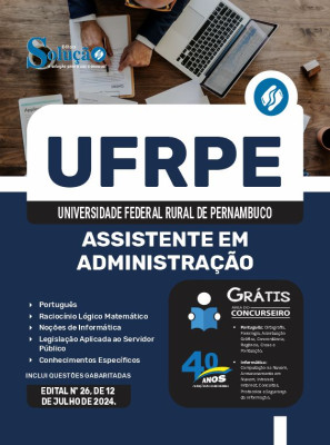 Apostila UFRPE 2024 - Assistente em Administração - Imagem 3