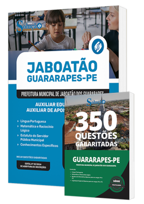 Combo Prefeitura de Jaboatão dos Guararapes - PE - Auxiliar Educacional - Auxiliar de Apoio Pedagógico - Imagem 1