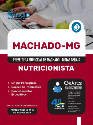 Apostila Prefeitura de Machado - MG 2024 - Nutricionista - Imagem 3