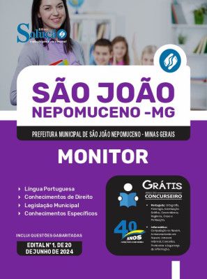 Apostila Prefeitura de São João Nepomuceno - MG 2024 - Monitor - Imagem 3