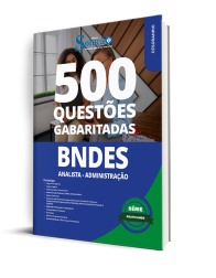 Capa Caderno de Questões BNDES - Analista - Administração - 500 Questões Gabaritadas