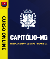 Capa Curso Prefeitura de Capitólio-MG - Comum aos Cargos de Ensino Fundamental