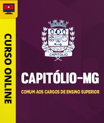 Curso Prefeitura de Capitólio-MG - Comum aos Cargos de Ensino Superior - Imagem 1