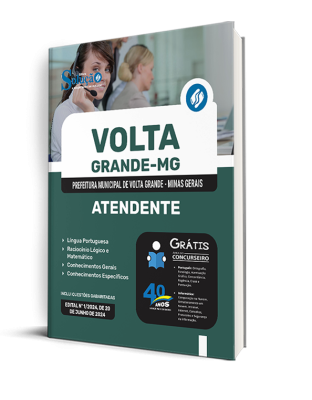 Apostila Prefeitura de Volta Grande - MG 2024 - Atendente - Imagem 2