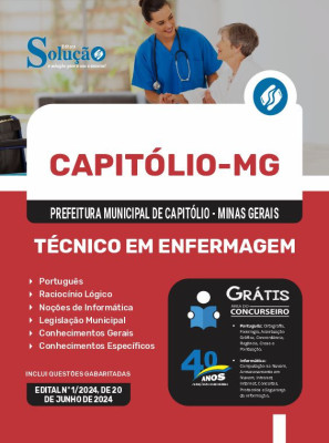 Apostila Prefeitura de Capitólio - MG em PDF 2024 - Técnico em Enfermagem - Imagem 1