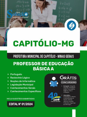 Apostila Prefeitura de Capitólio - MG 2024 - Professor de Educação Básica A - Imagem 3