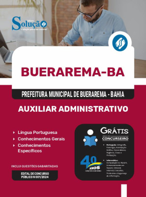 Apostila Prefeitura de Buerarema - BA 2024 - Auxiliar Administrativo - Imagem 3