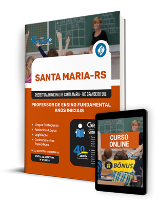 Apostila Prefeitura de Santa Maria - RS 2024 - Professor de Ensino Fundamental Anos Iniciais - Imagem 1