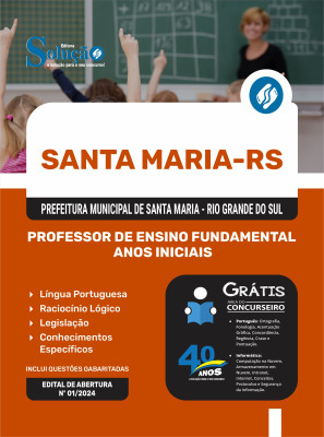 Apostila Prefeitura de Santa Maria - RS 2024 - Professor de Ensino Fundamental Anos Iniciais - Imagem 3